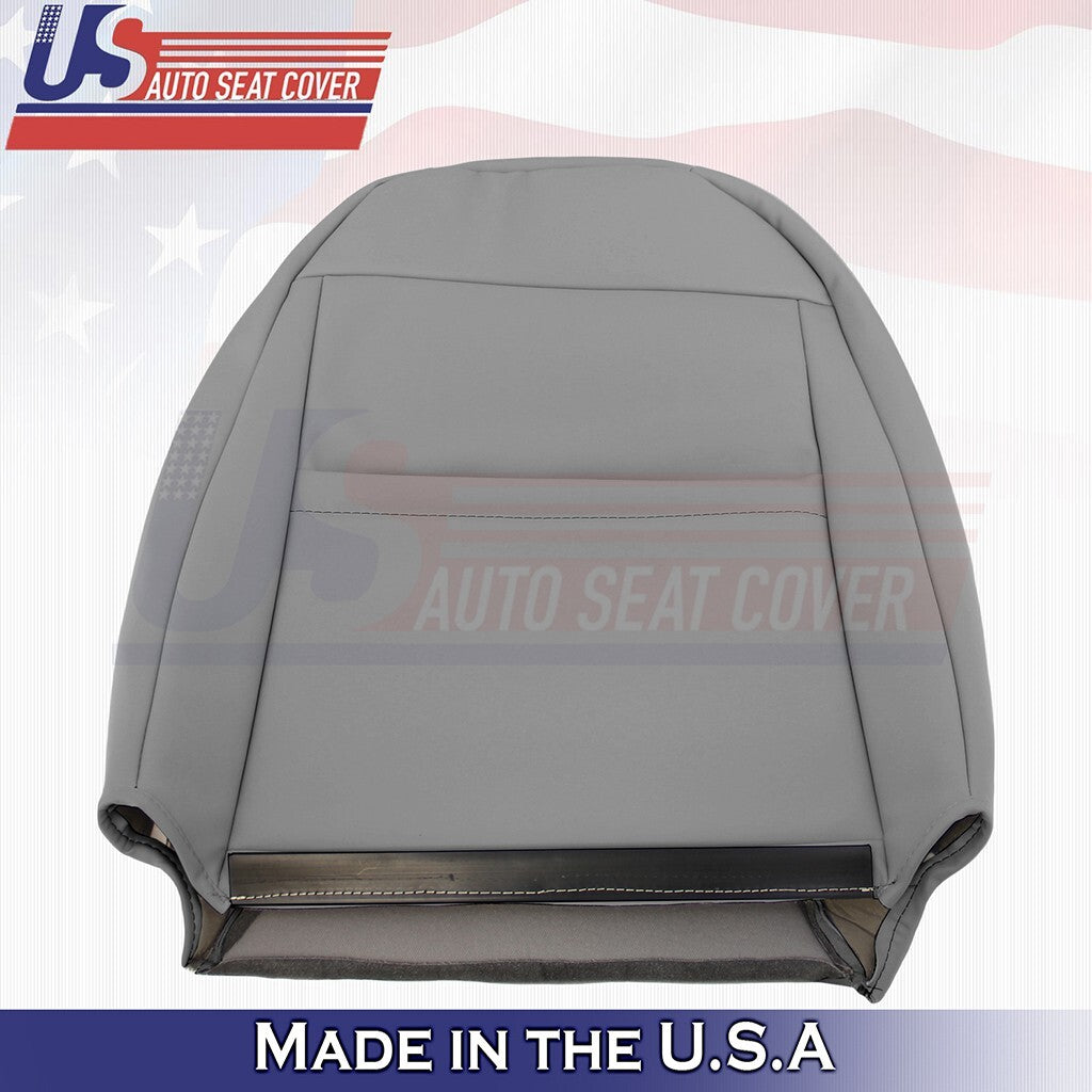 1999-2004 FOR Ford Mustang V6 Driver Bottom &Top Genuine Leather Seat Cover Gray