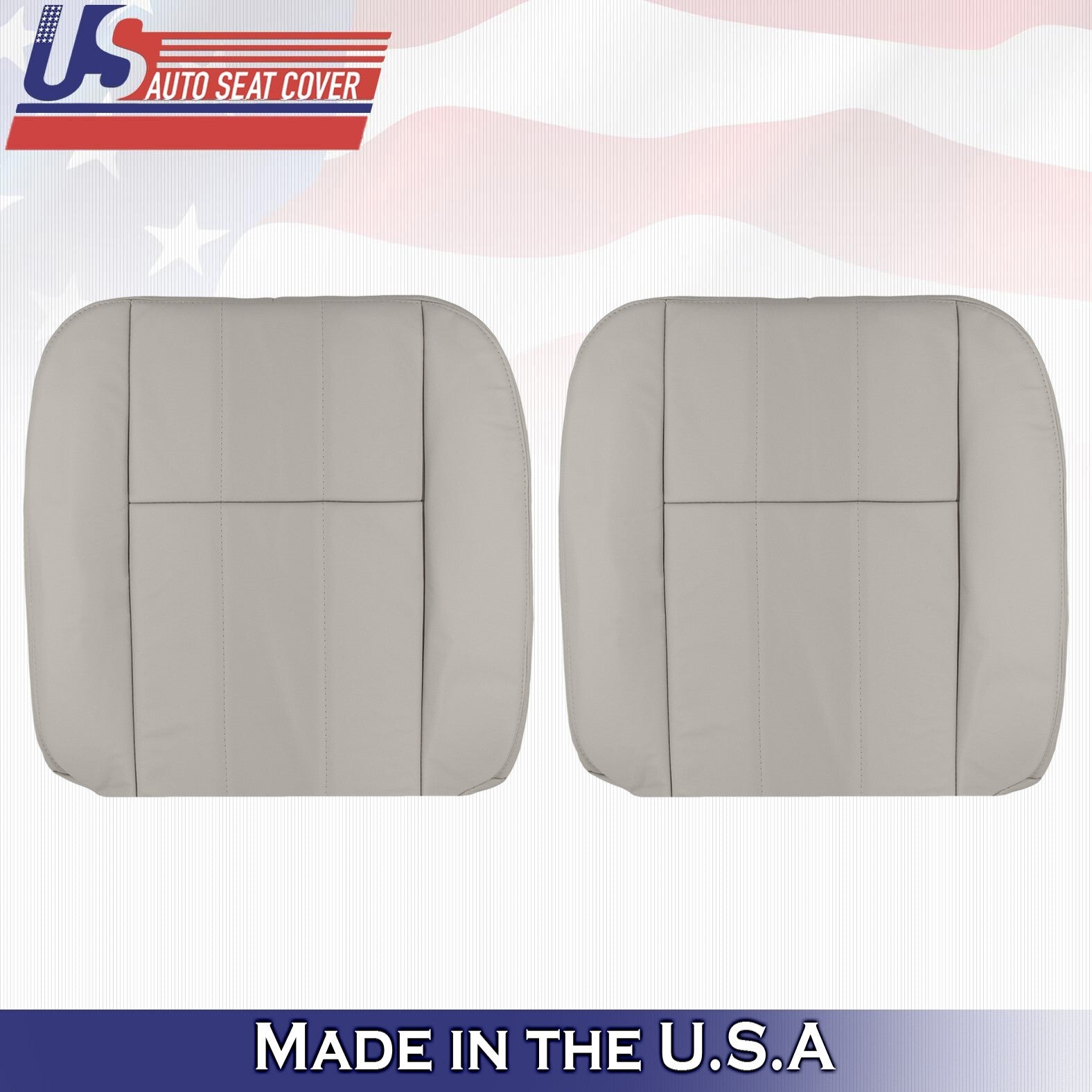 2003 2004 For Mercury Grand Marquis Driver & Passenger Top Leather Covers Gray