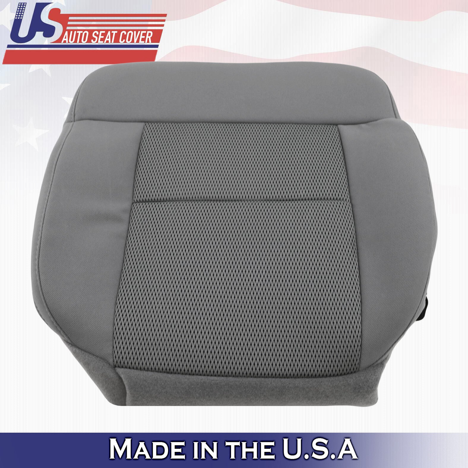 2004 to 2006 Fits Ford F150 Driver Bottom Cloth Seat Replacement Cover Gray