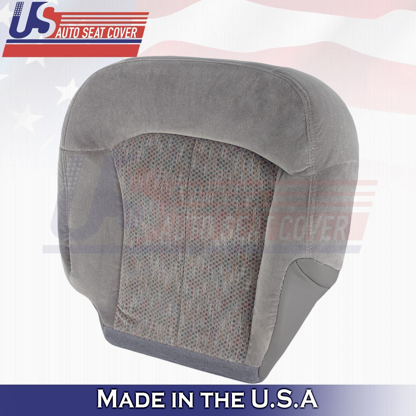2000 to 2002 Fits Chevy Suburban Tahoe Driver Bottom Cloth Cover Pewter Gray