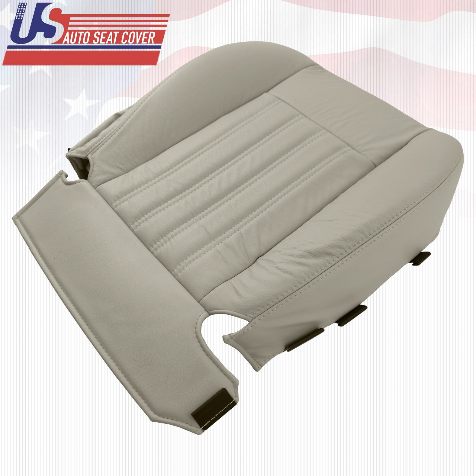 2004 Lincoln Aviator Driver + Passenger Bottom Genuine Leather Seat Cover Tan