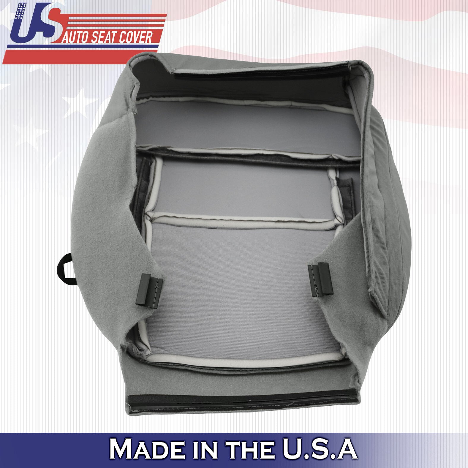 2004 to 2006 Fits Ford F150 Driver Bottom Cloth Seat Replacement Cover Gray