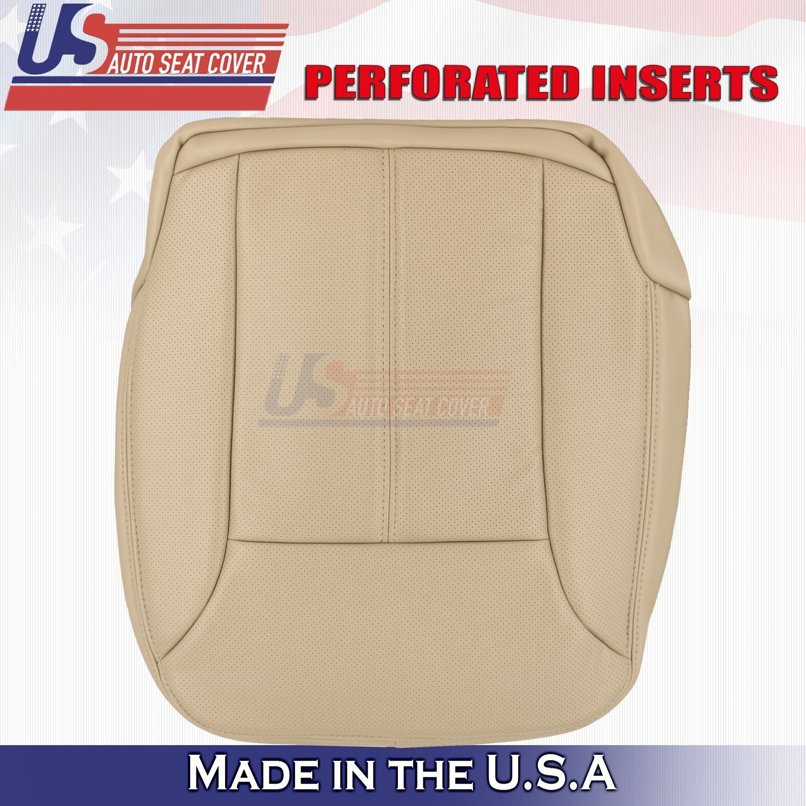 2007 to 2012 For Mercedes GL450 Front Driver Side Bottom Leather Seat Cover Tan