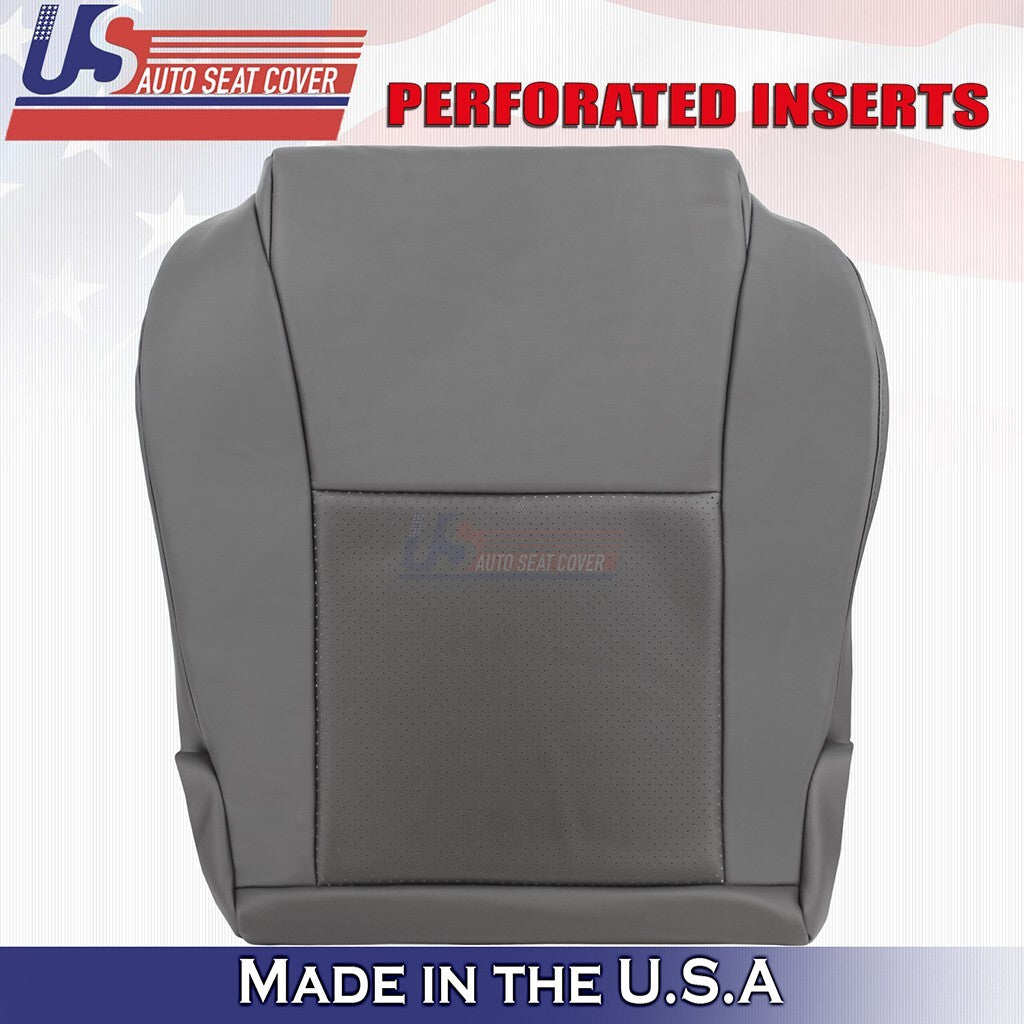 2005 2006 2007 2008 For Toyota Tacoma Driver Top & Bottom Leather Covers Gray