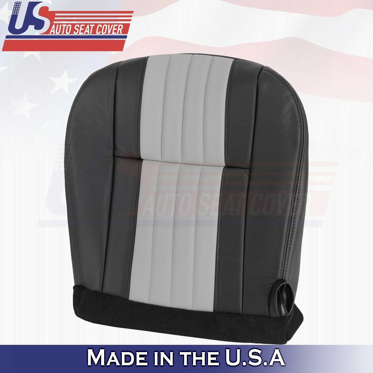 2003 For Ford F150 Harley Davidson Driver Passenger Bottom Leather Covers 2 Tone