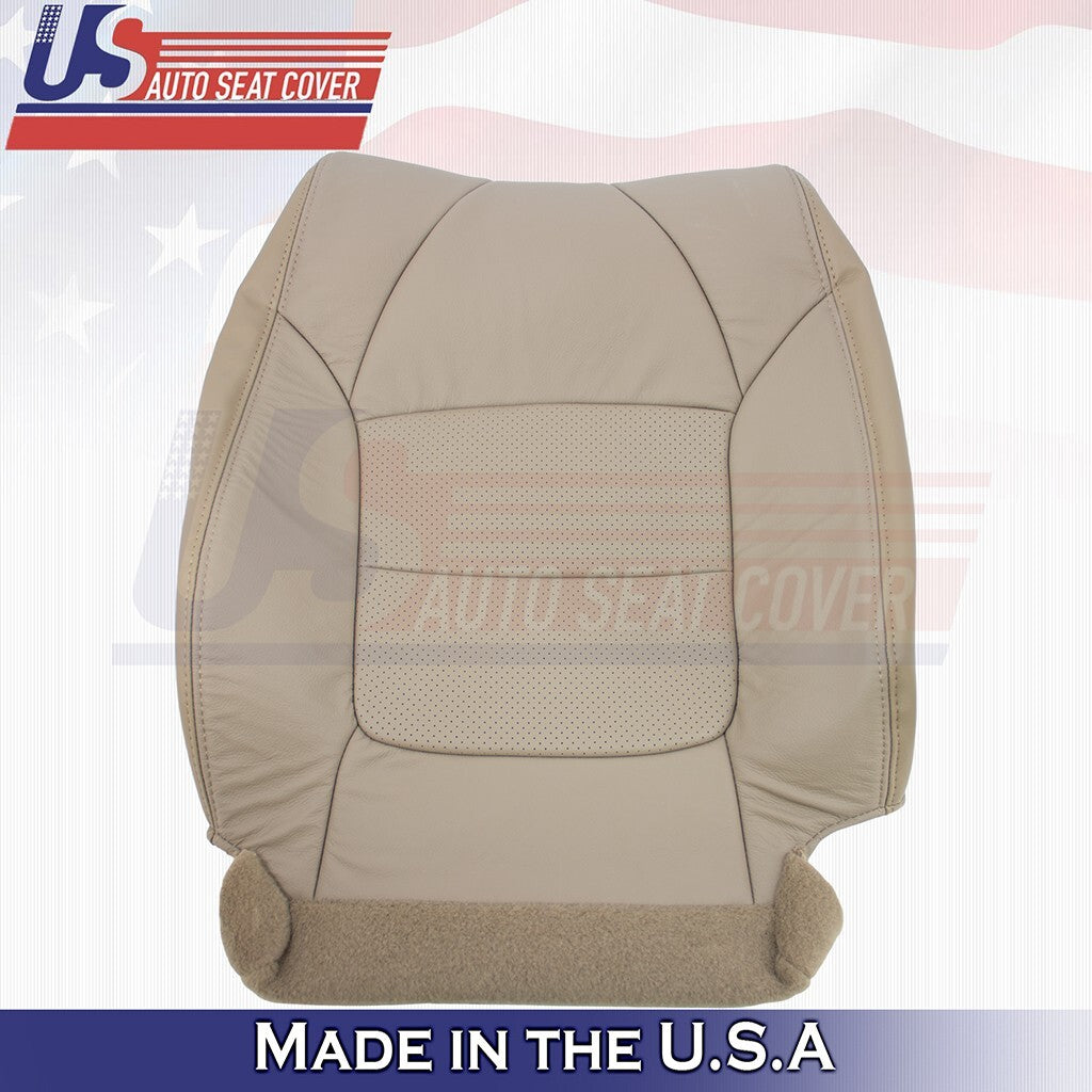 2002 2003 Fits Acura TL Type S Passenger Bottom and Top Leather Cover Tan