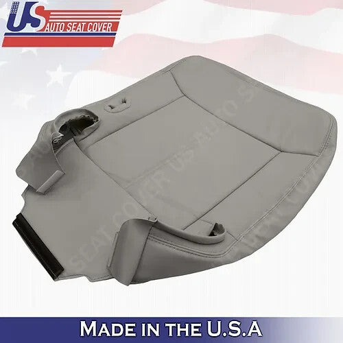 2003 to 2011 Fits Lincoln Town Car Driver Bottom Leather Seat Cover Gray