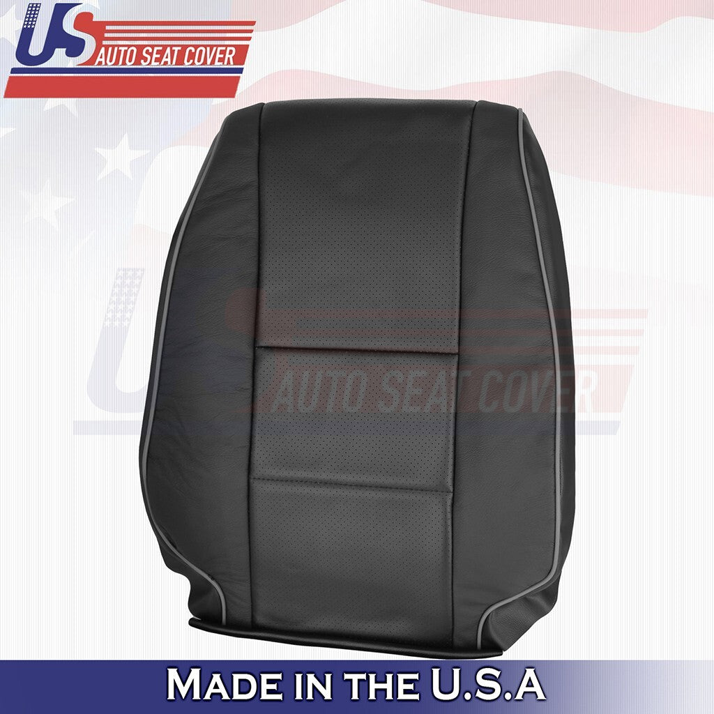 2001 to 2005 Fits Lexus IS300 Driver & Passenger Tops Leather Seat Cover Black