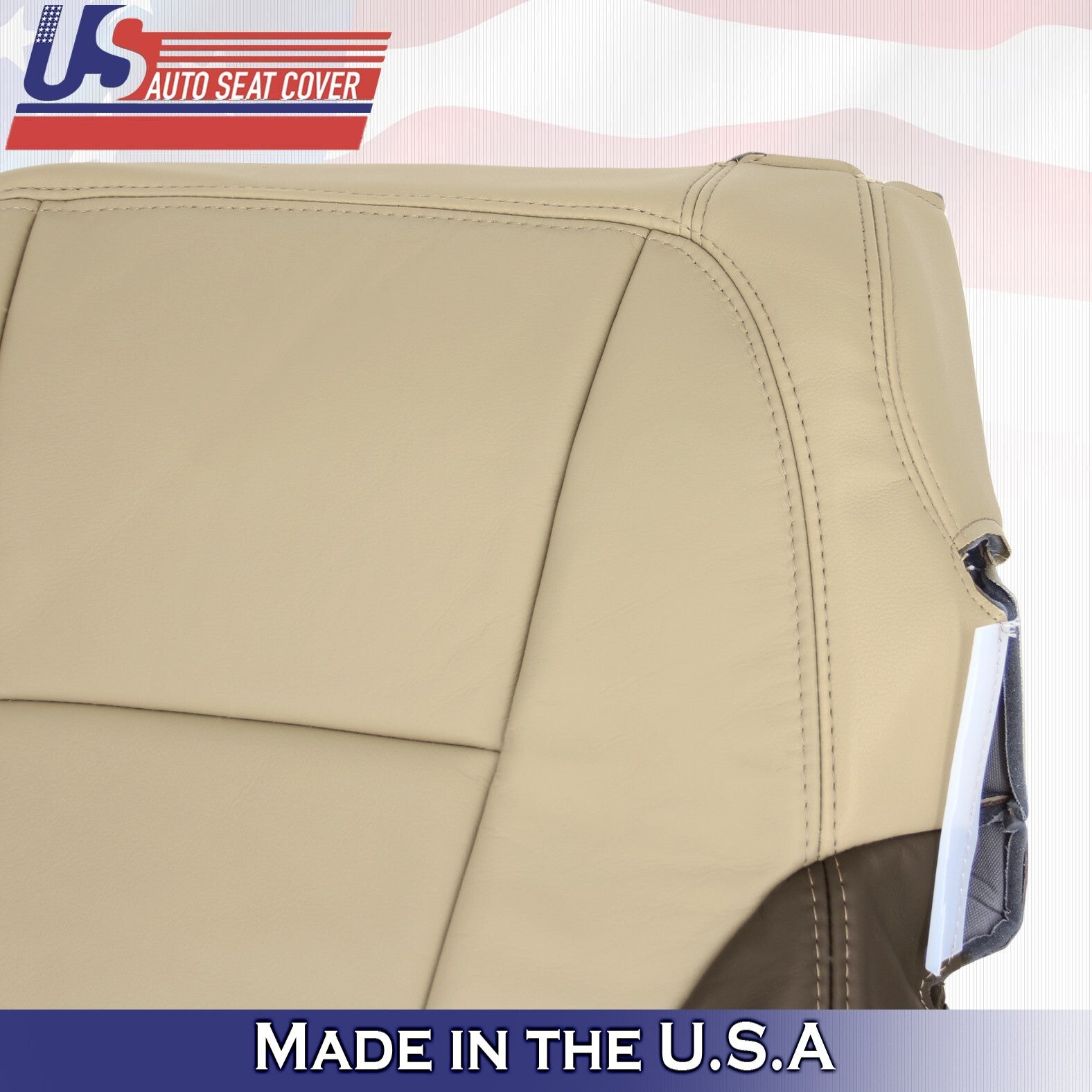 Driver Bottom &Top Leather Cover 2Tone Tan For 2002 to 2004 Chevy Trailblazer