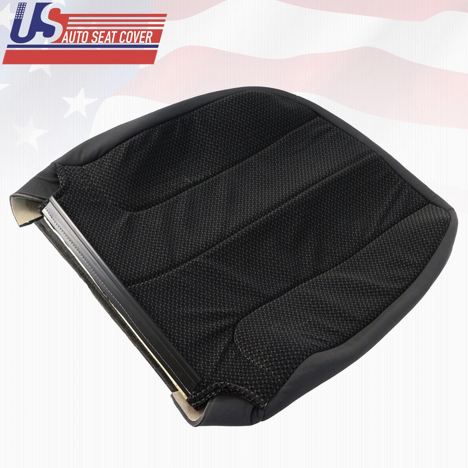 2003 2004 2005 Fits Dodge Ram 3500 SLT Driver Lean Back Cloth Seat Cover Dk Gray