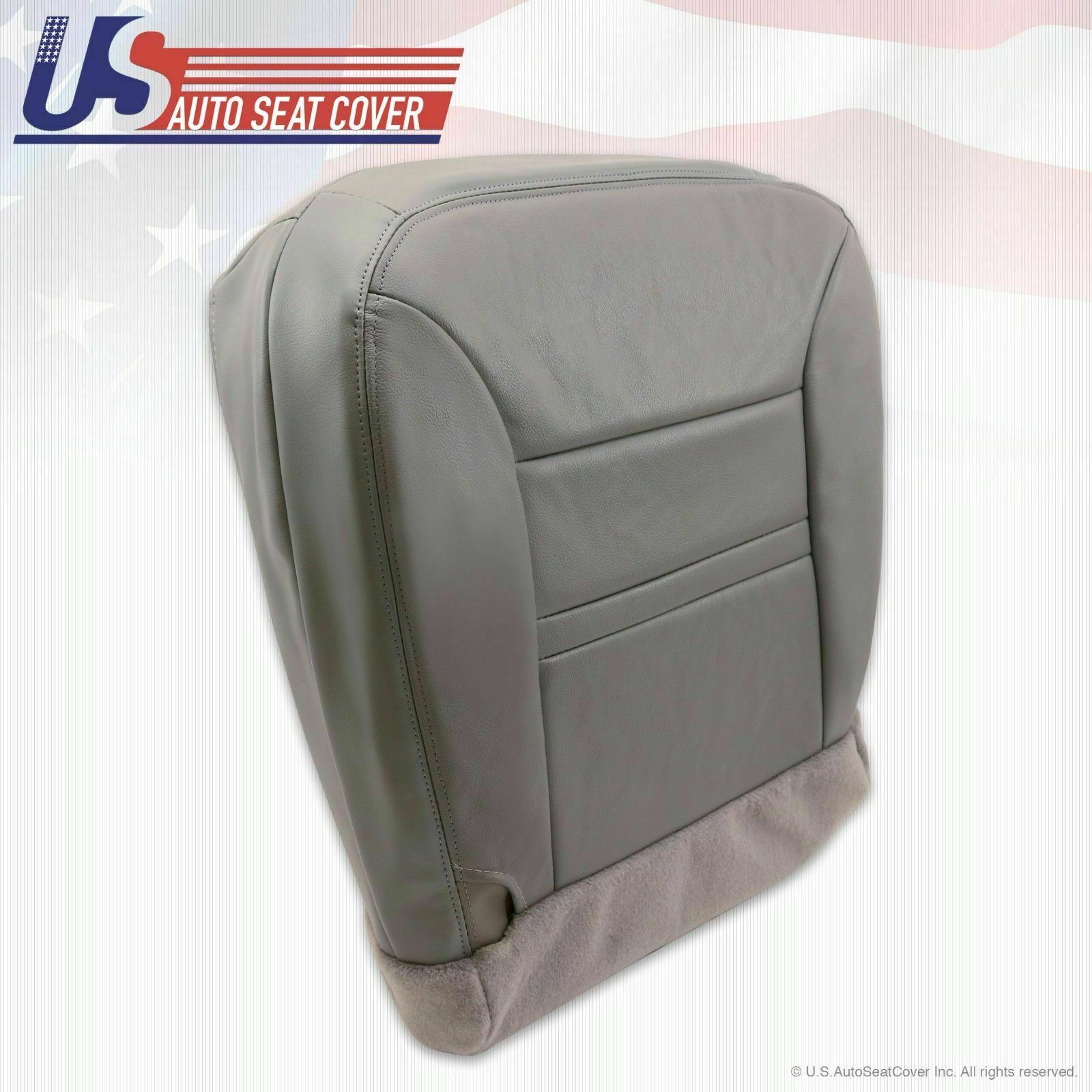 2000 2001 Ford Excursion Limited Driver Side Bottom Leather Seat Cover Gray