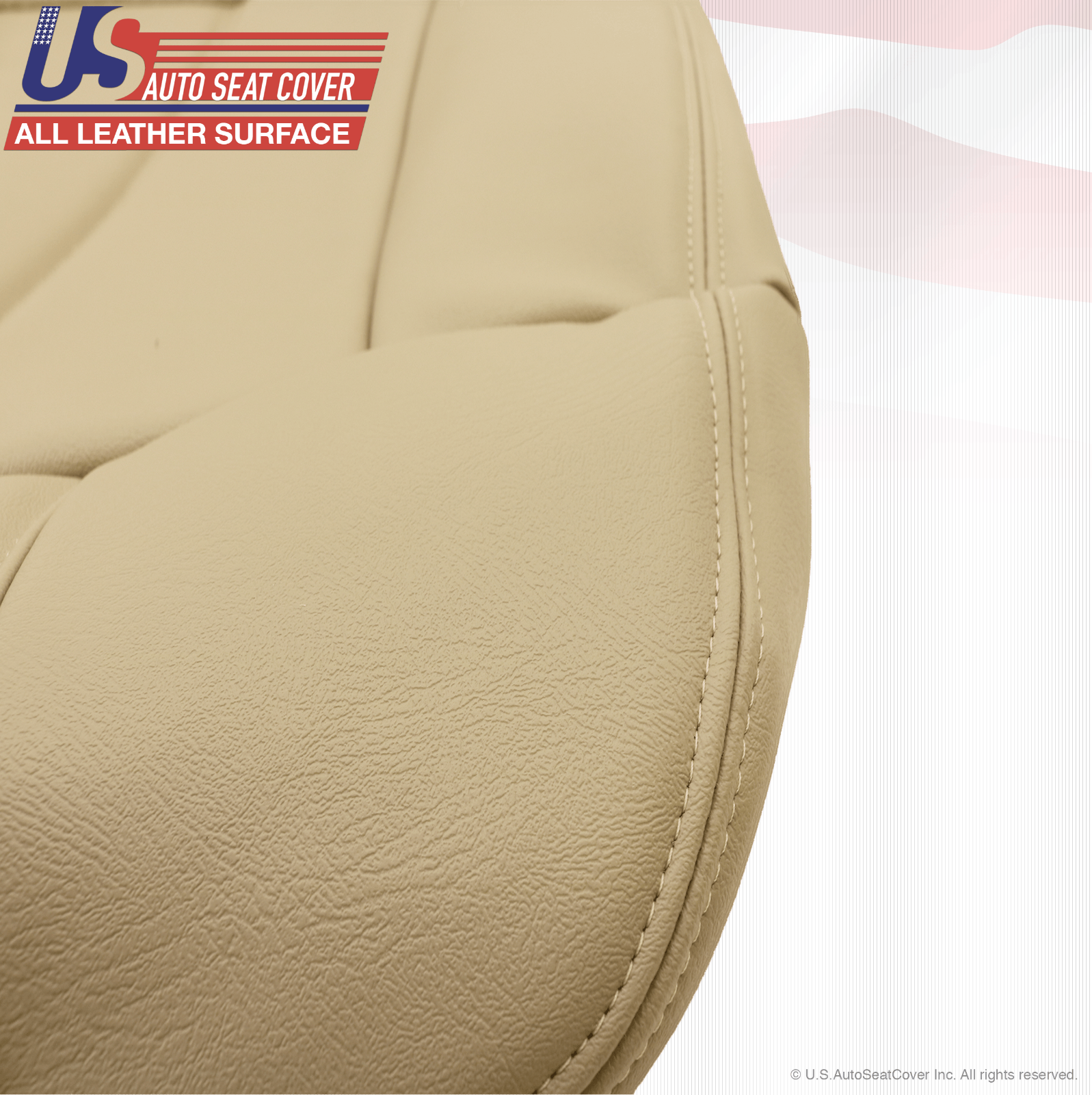 2001 2002 Chevy Tahoe Suburban 2Second Row Driver Side Bottom Vinyl Cover Tan