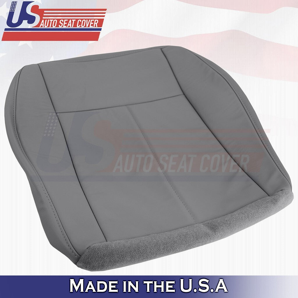 2005 to 2010 Fits Chrysler 300C Limited Driver Top Bottom Leather Cover Gray