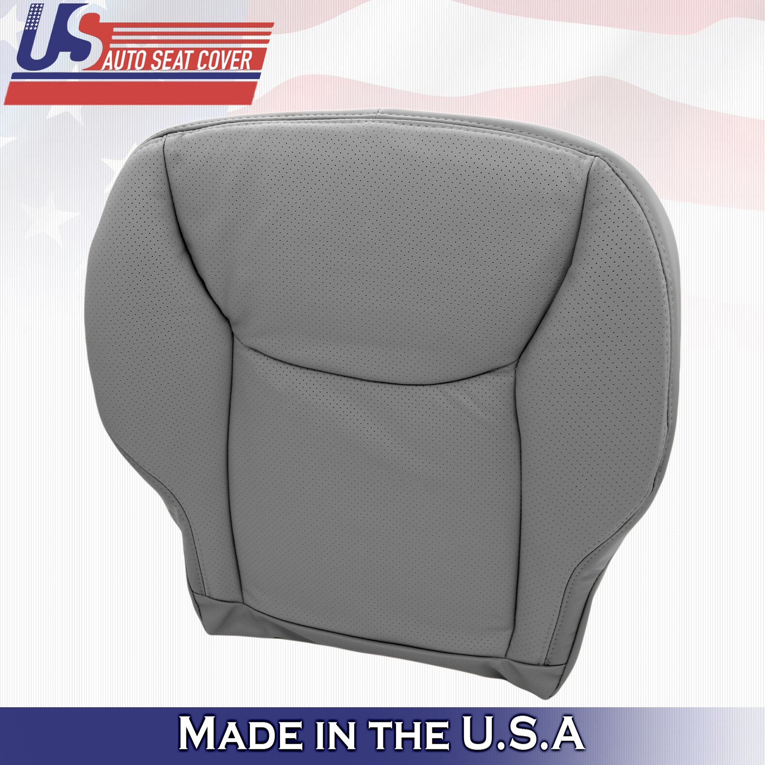 2000 to 2002 for Mercedes Benz S Class Driver Bottom Leather Seat Cover in Gray