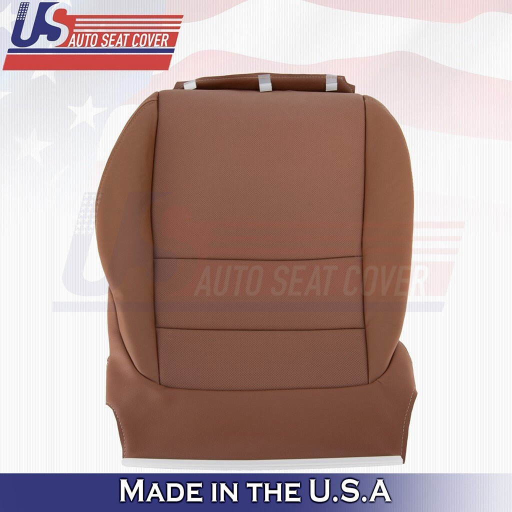 2010 to 2013 Fits Acura MDX Passenger Bottom Leather Seat Cover Brown