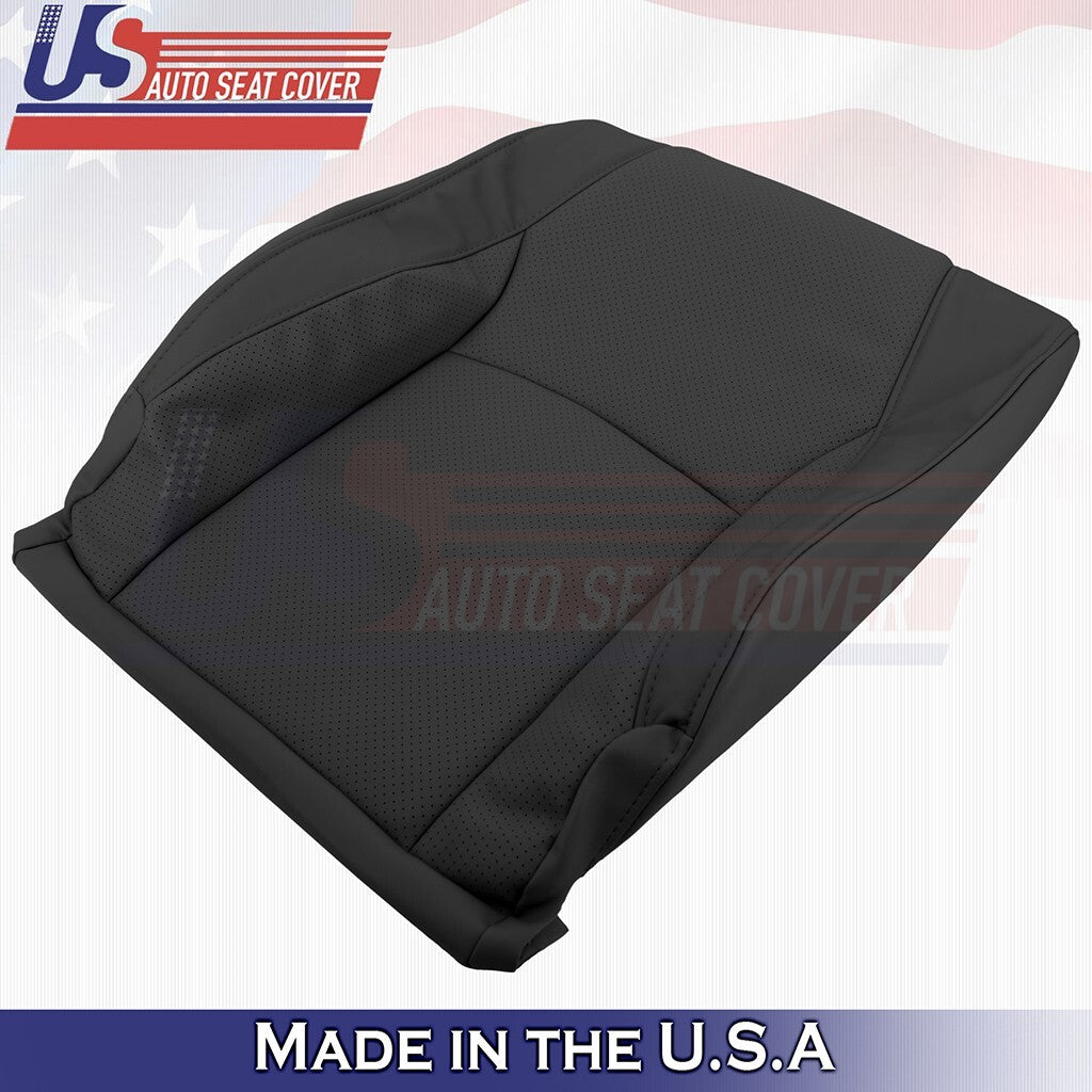 2003 to 2009 For Lexus RX350 Driver Top& Bottom Synth Leather Perf Cover Black