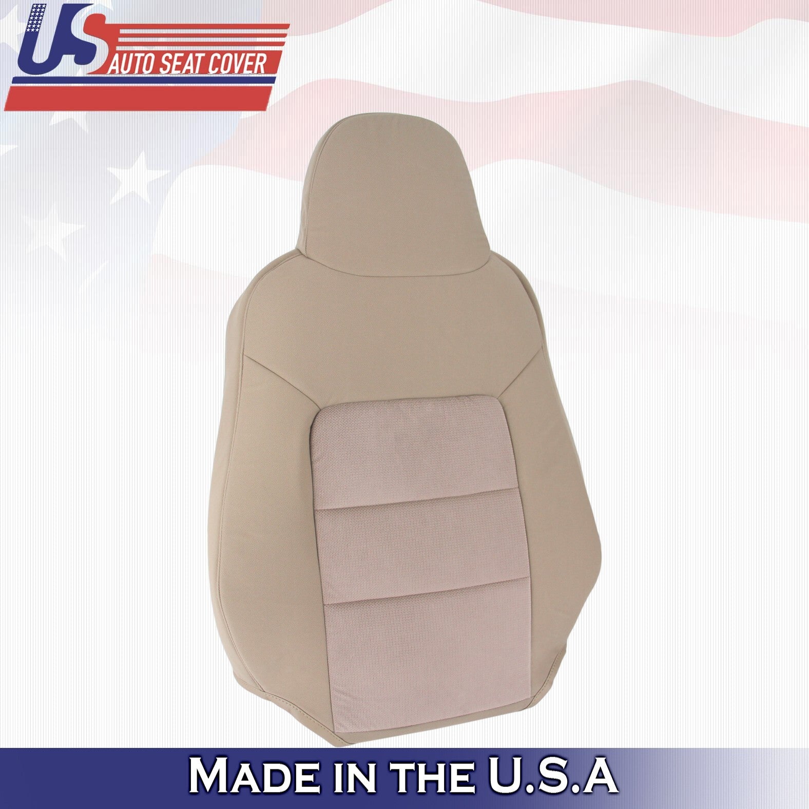 2005 2006 For Ford Expedition XLT Front Passenger Top & Bottom Cloth Covers Tan