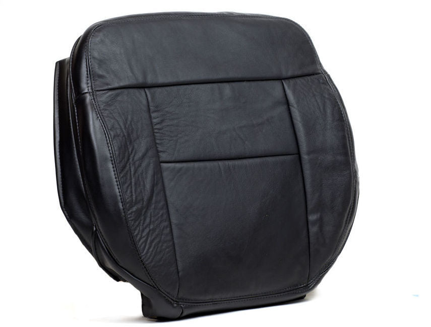 2004 To 2008 Ford F150 Lariat FX4 XLT Driver Bottom Vinyl Seat Cover Black