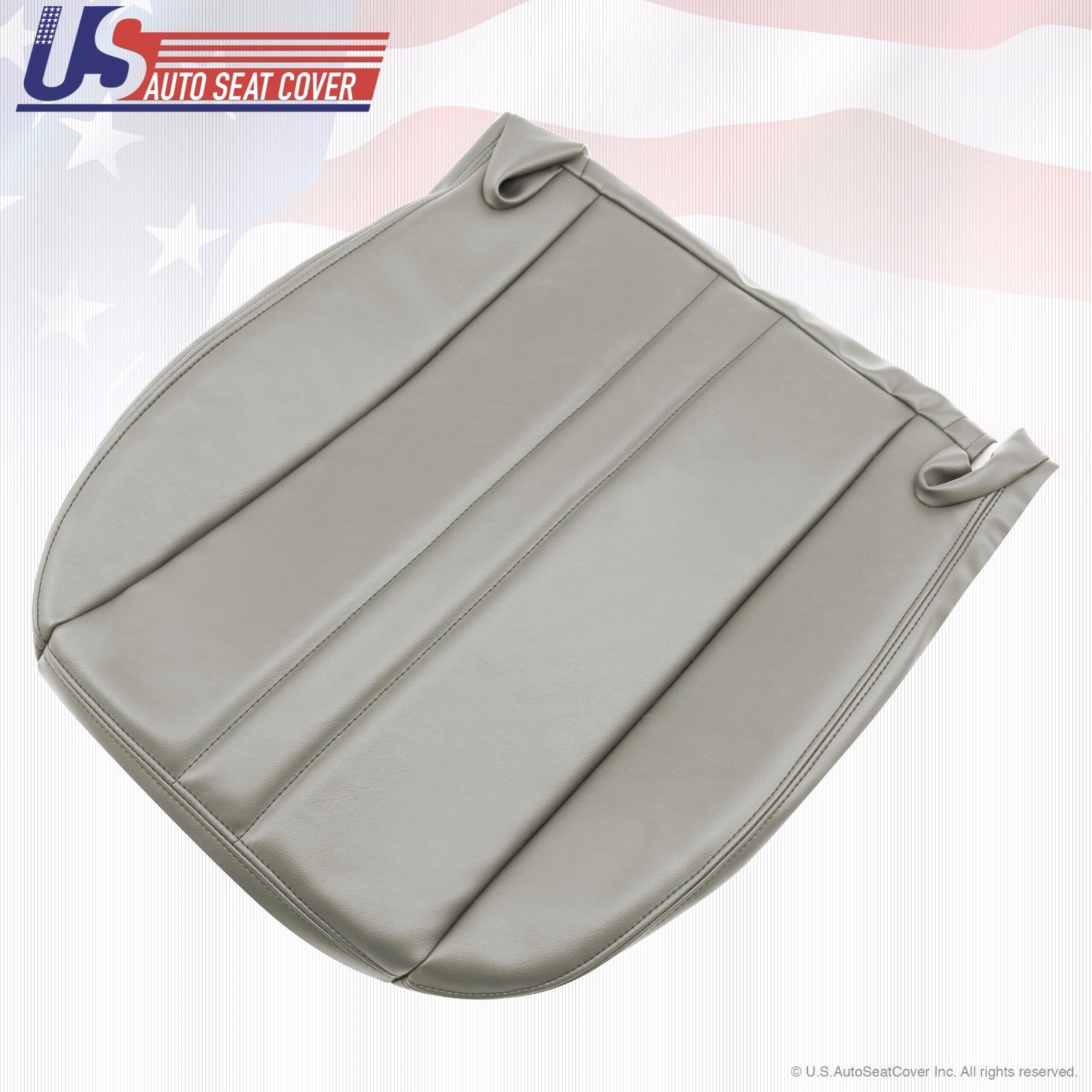 2003-2016 Chevy Express Van Driver Bottom Vinyl Seat Cover- Gray