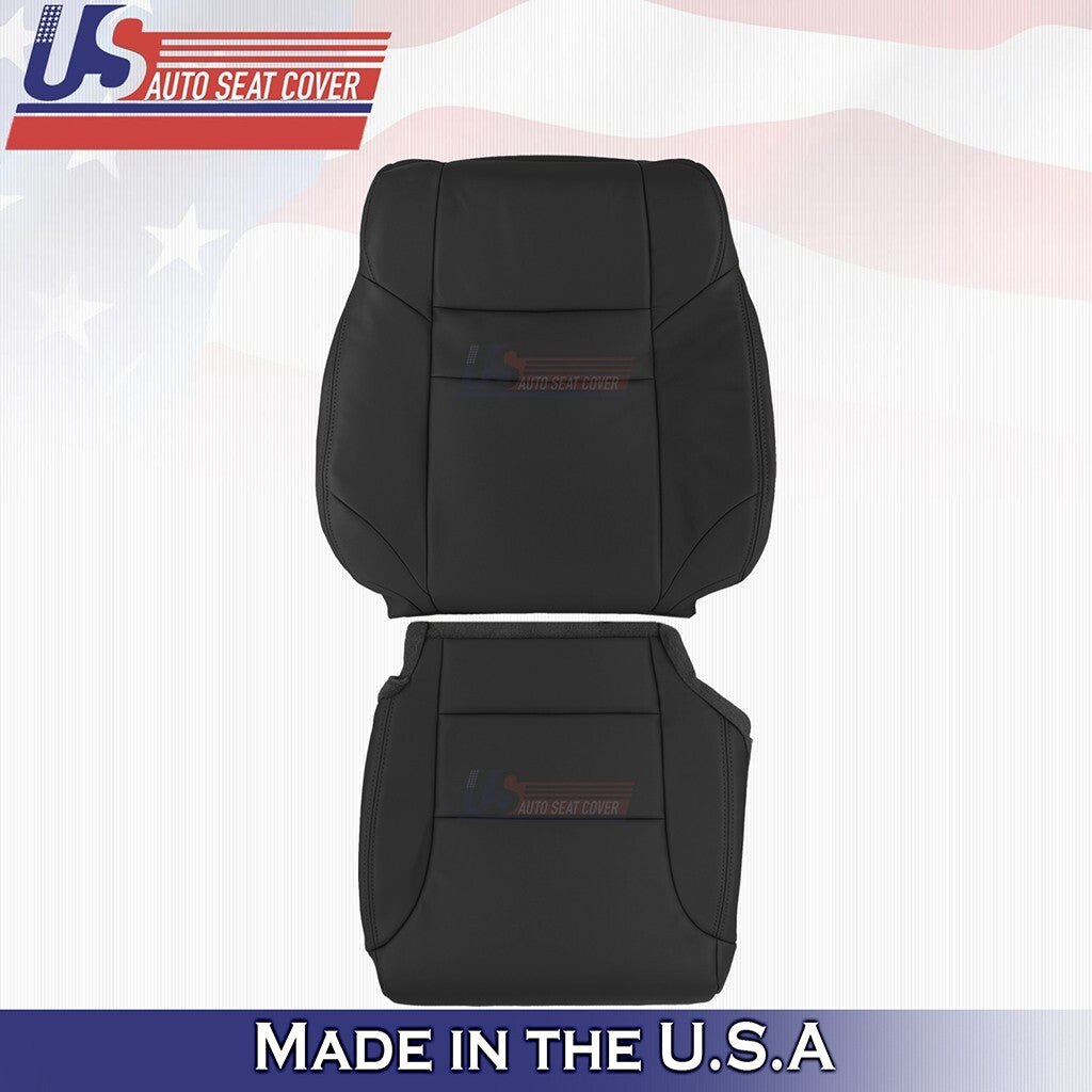 2012 to 2016 For Honda CR-V Front 2x Top & 2x Bottom Leather Seat Covers Black
