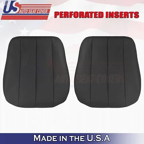 1990-1995 For Mercedes Benz SL320 Driver-Passenger Front Set Leather Cover Black
