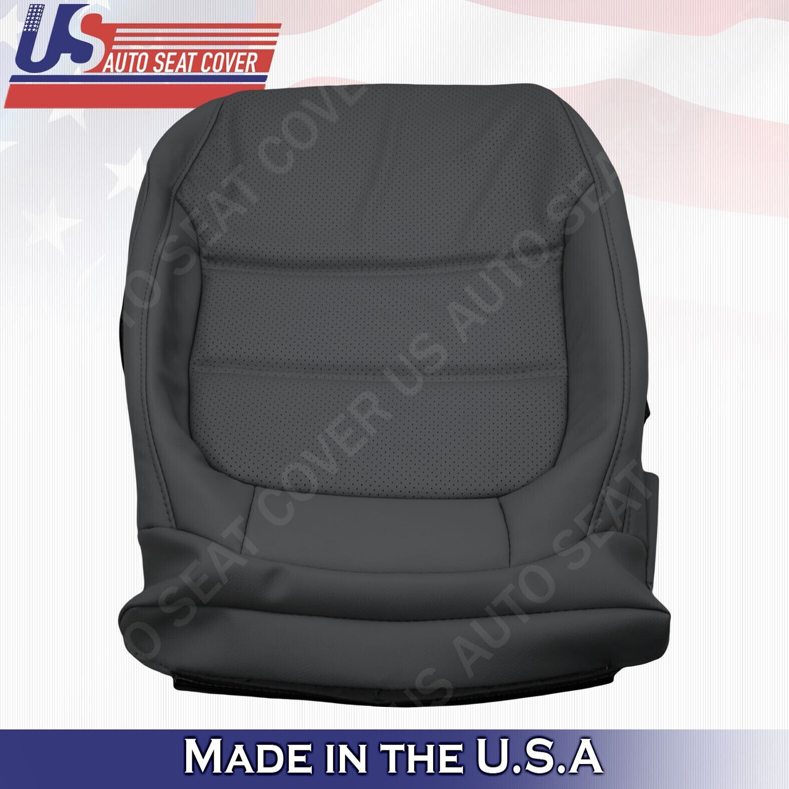 2011-2017 Fits Volkswagen Jetta Passenger Bottom Leather Seat Cover Black