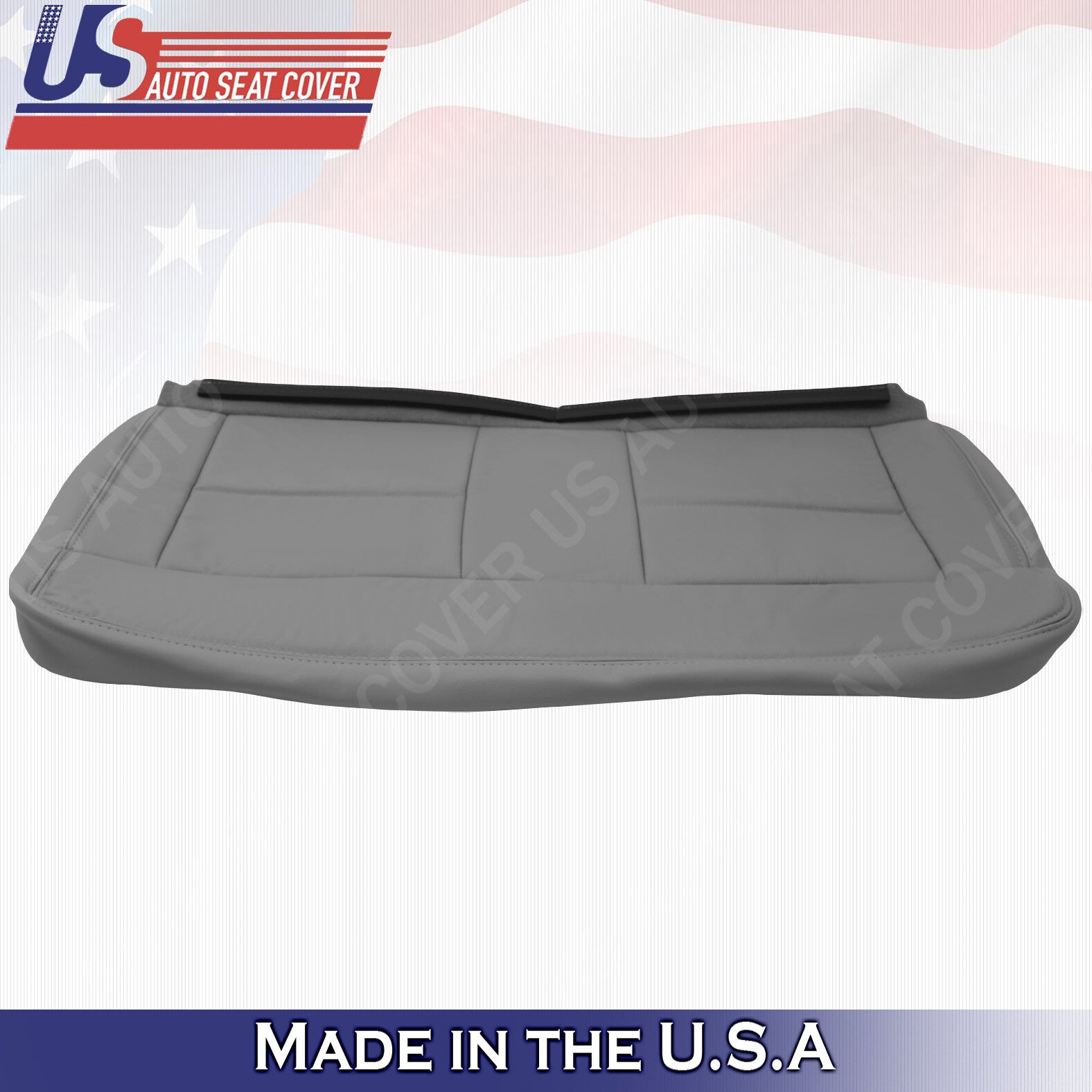 Rear Driver Bottom Leather Seat Cover Gray 2004 to 2008 Fits Ford F150 Lariat