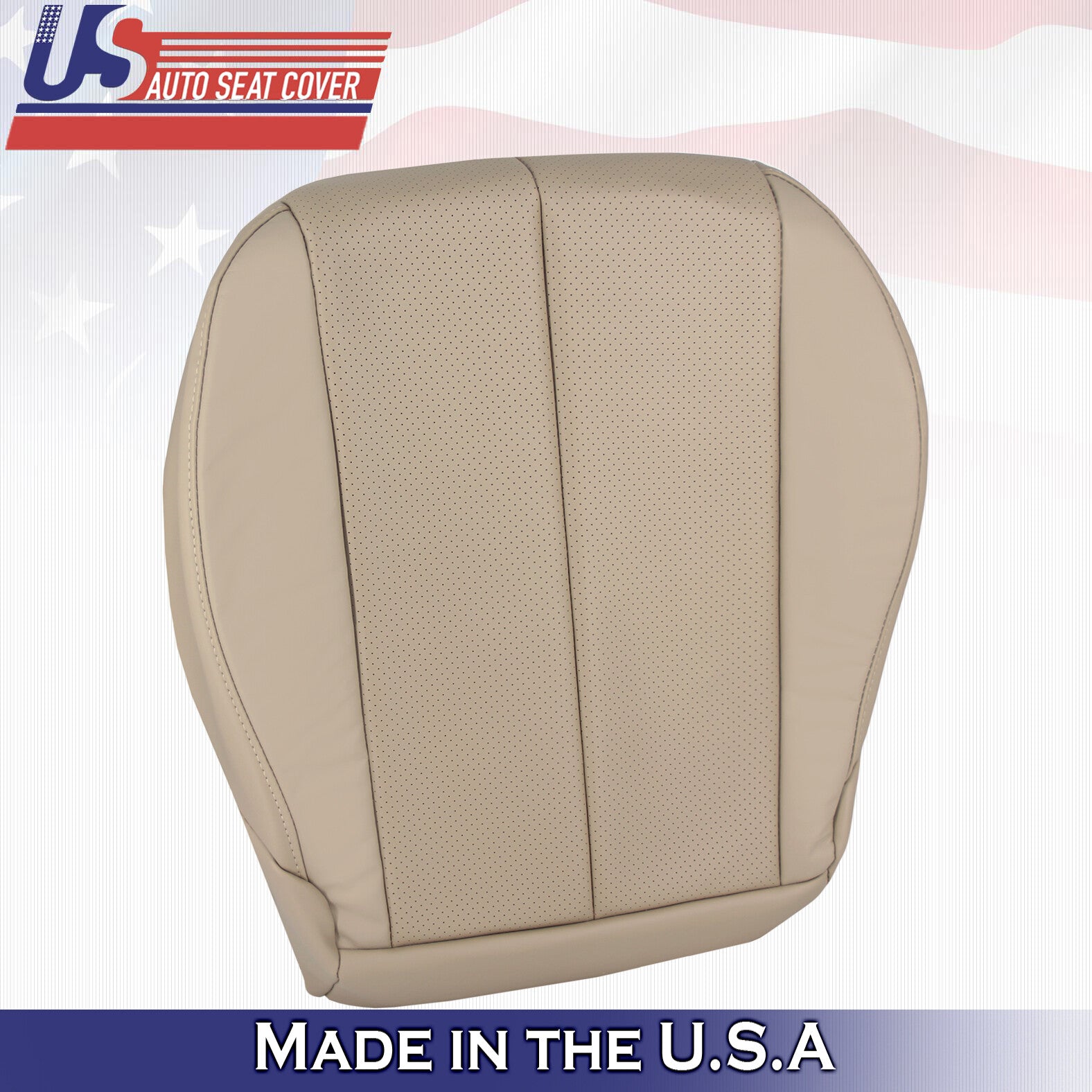 1999 to 2003 For Toyota Camry Solara Passenger Bottom Leather Seat Cover Tan