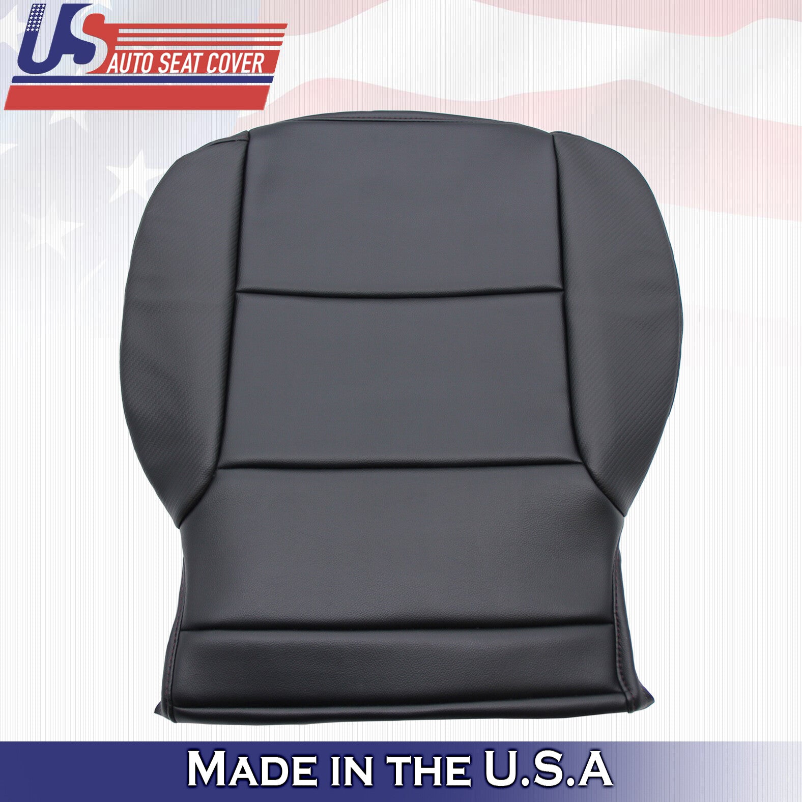 Passenger Bottom Leather Cover Black Fits For 2014 - 2019 GMC Sierra All-Terrain