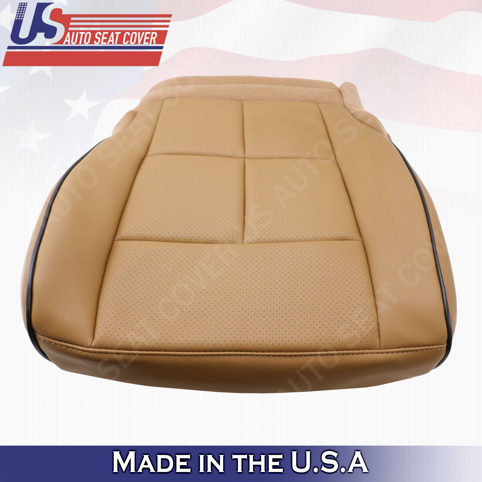 2011- 2014 Lincoln Navigator Driver Bottom Synthetic Leather Seat Cover TAN