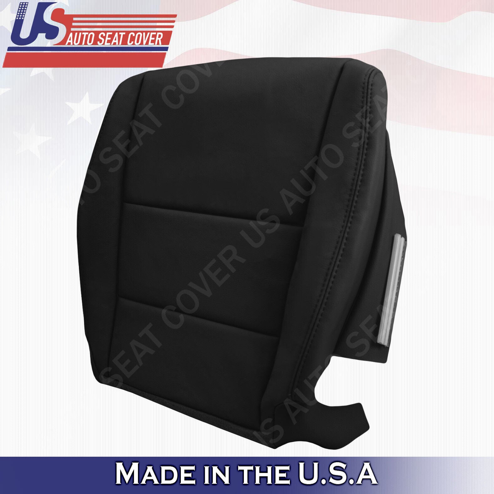 2008 to 2012 For Honda Accord Sedan 2x Top & 2x Bottom Leather Seat Covers Black