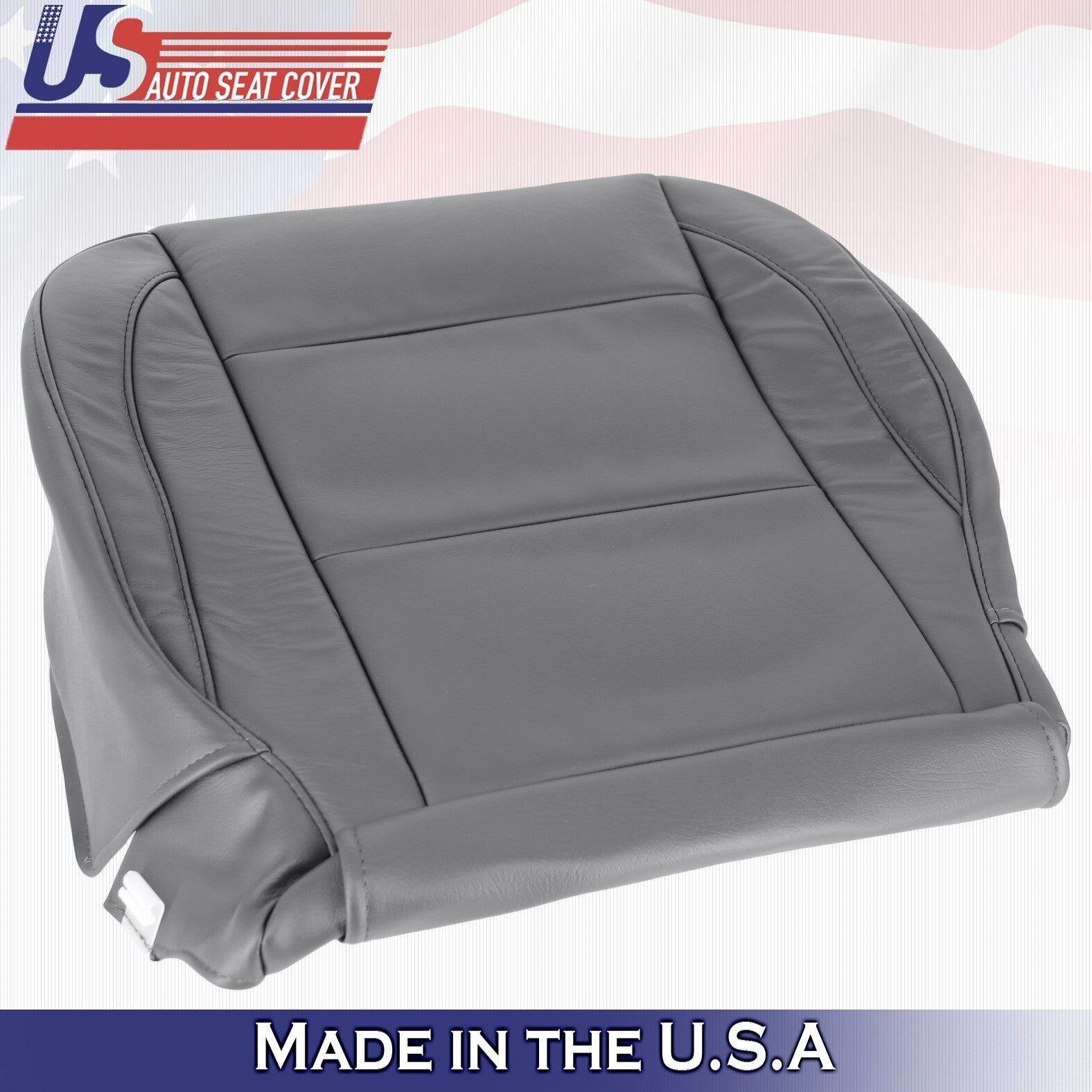 2005 to 2015 For Nissan Armada Titan Passenger Top & Bottom Leather Covers Gray
