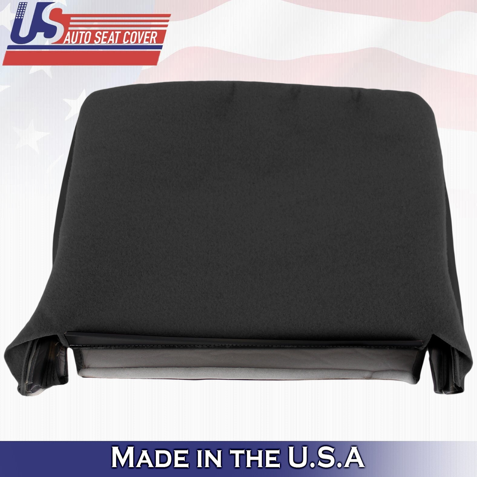 2014 2015 2016 For Ford F250 F350 Rear Passenger Bottom Leather Seat Cover Black