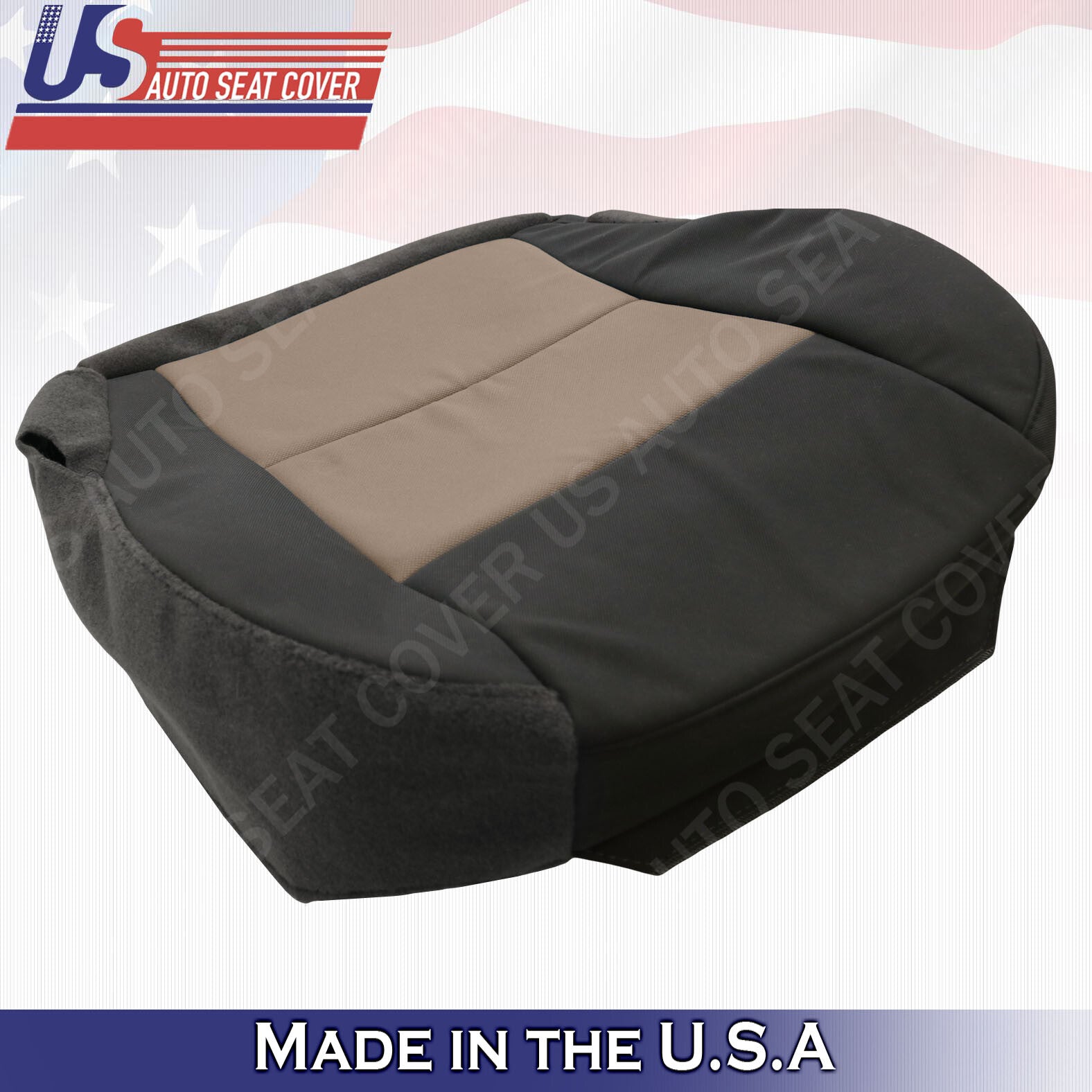 2003 2004 2005 2006 Ford Ranger Driver Bottom Cloth Cover 2-tone Black & Tan
