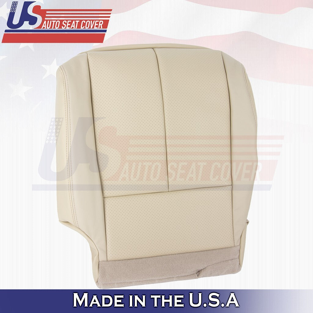 2015 to 2023 For Nissan Murano Driver Bottom Perforated Leather Seat Cover Tan
