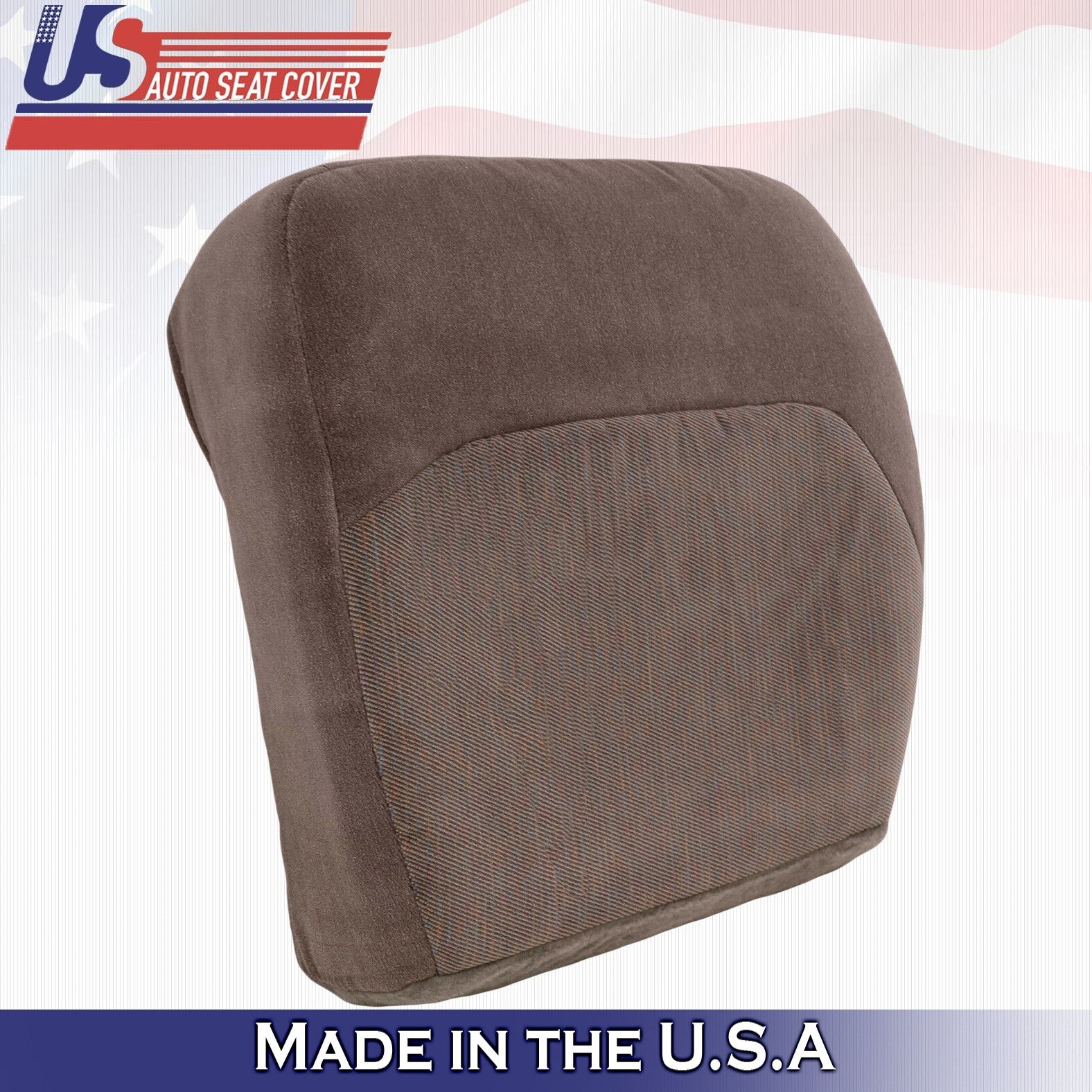 1996 1997 For Ford F150 F250 F350 XLT Front Driver Bottom Cloth Seat Cover Tan