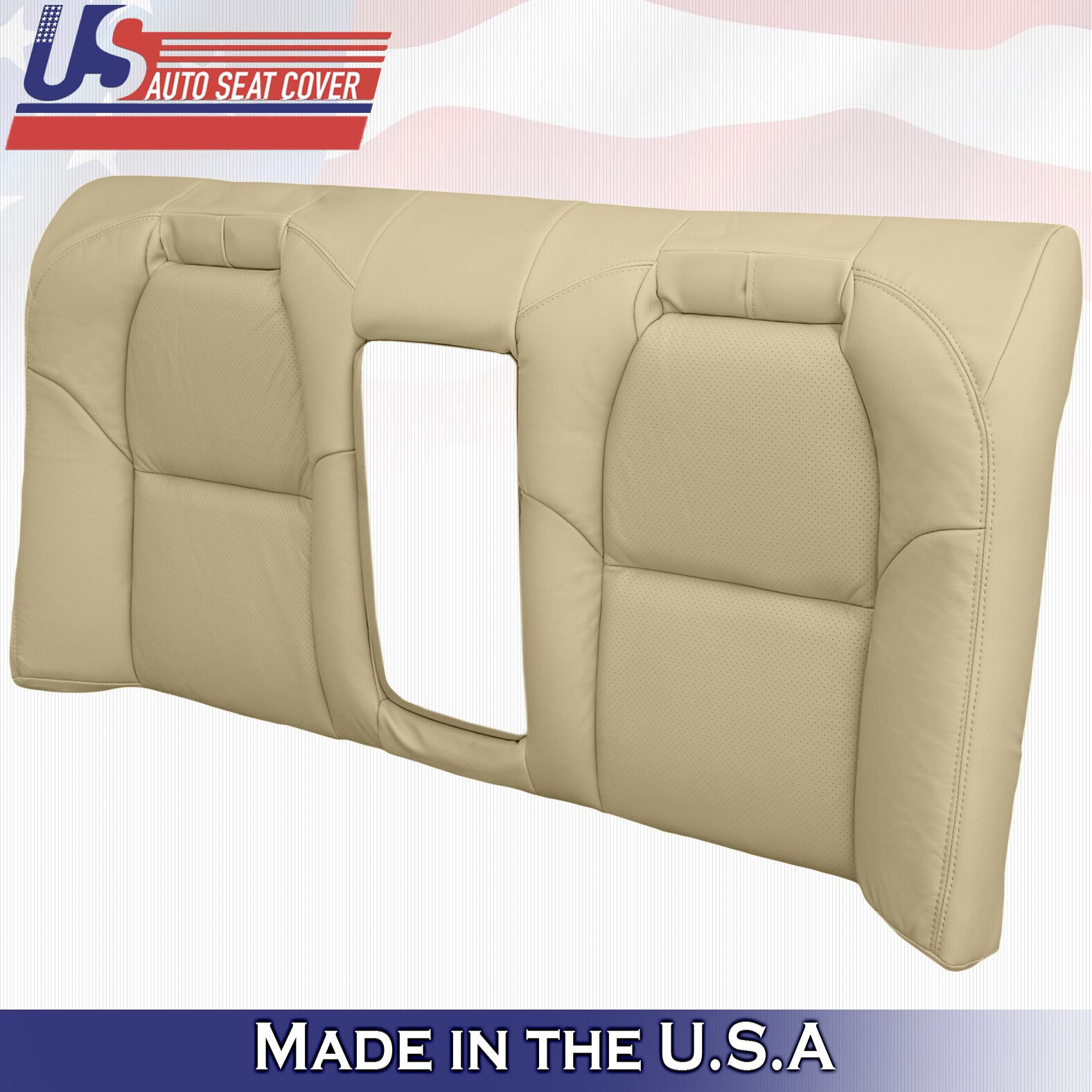 2004 Fits Acura TL Rear Bench Top Perforated Leather Replacement Seat Cover Tan