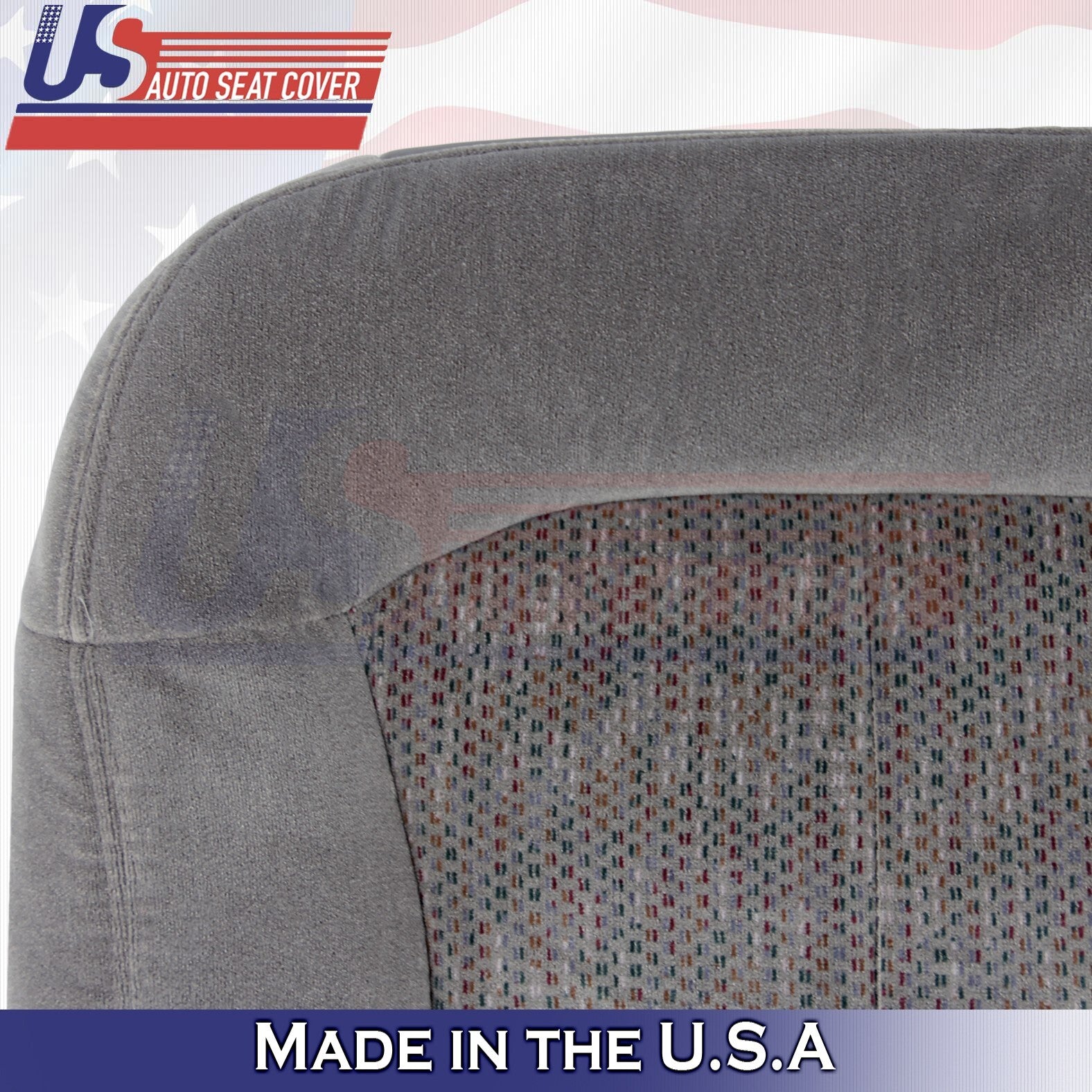 RIGHT Side BottomTop/Headrest/Armrest Cloth Cover Gray For 1999 2000 Chevy Tahoe