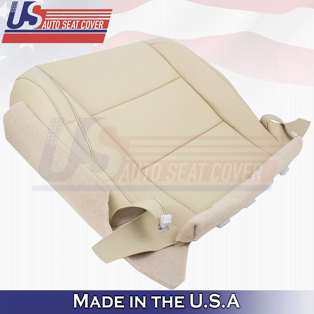 2014 to 2019 For Toyota Highlander Passenger Bottom Leather w/Perf Cover Tan