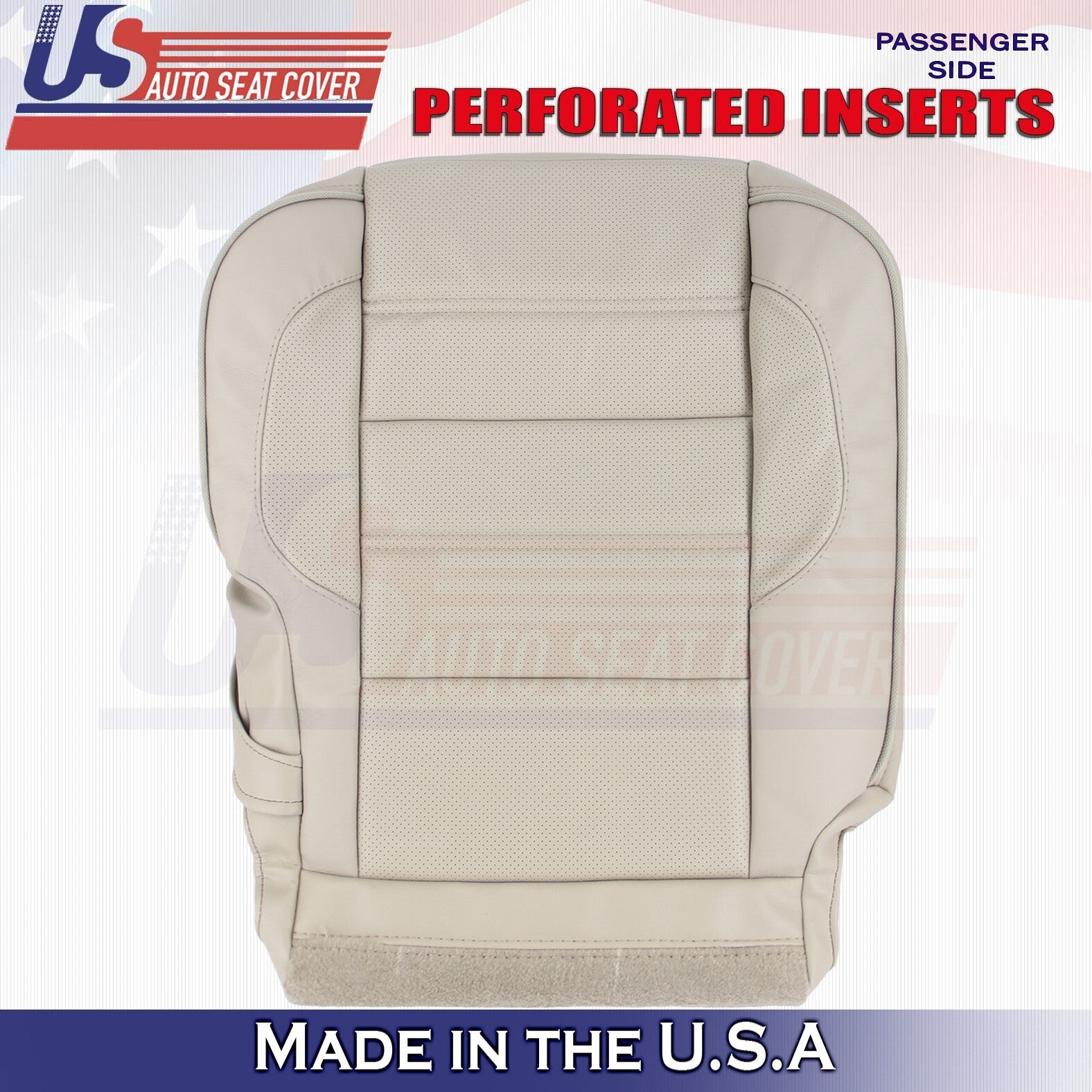 2014 -2019 For GMC Yukon Denali Rear Driver &Passenger Bottom Leather Covers Tan