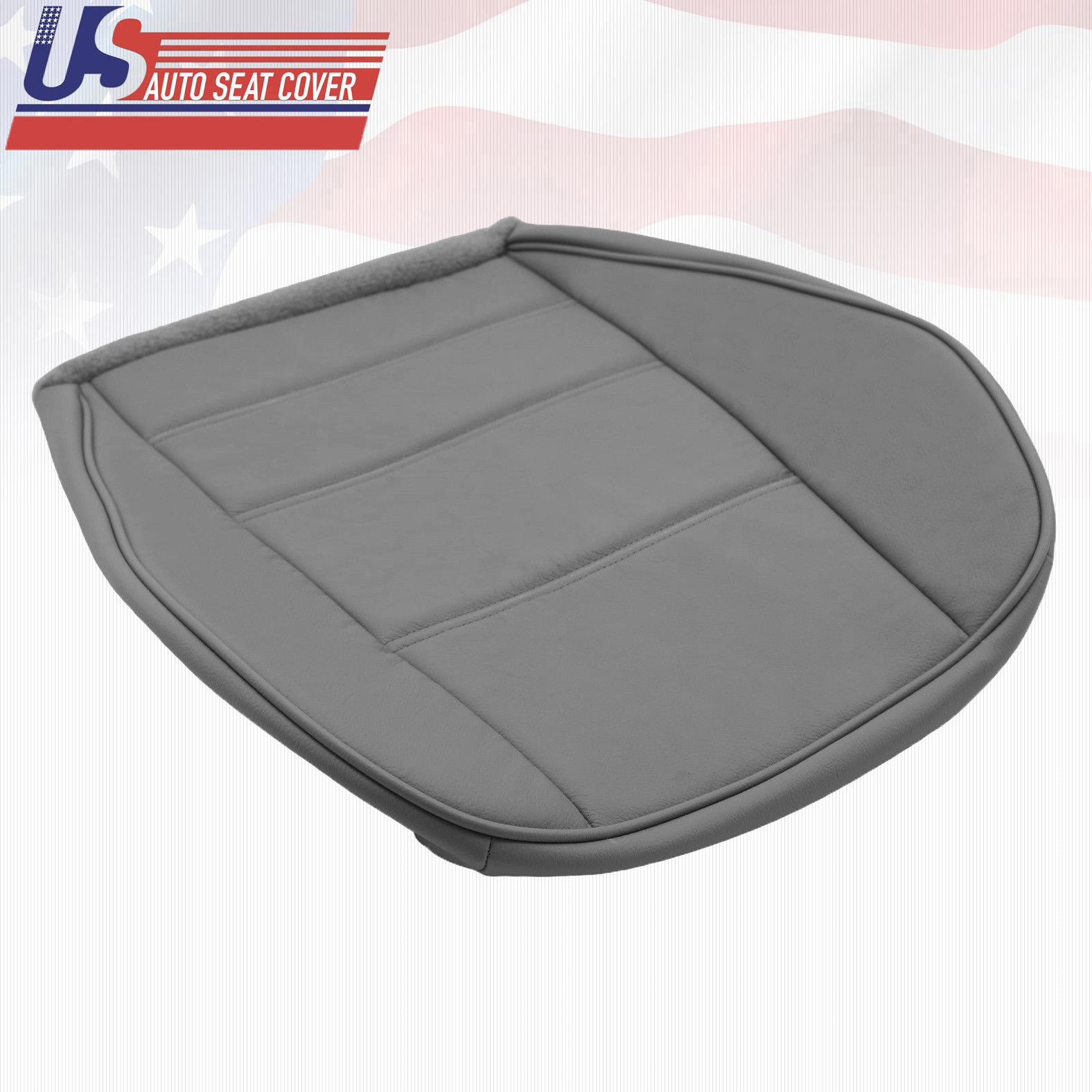 2002 2003 2004 Ford Mustang V6 Front Passenger Bottom Leather Seat Cover Gray