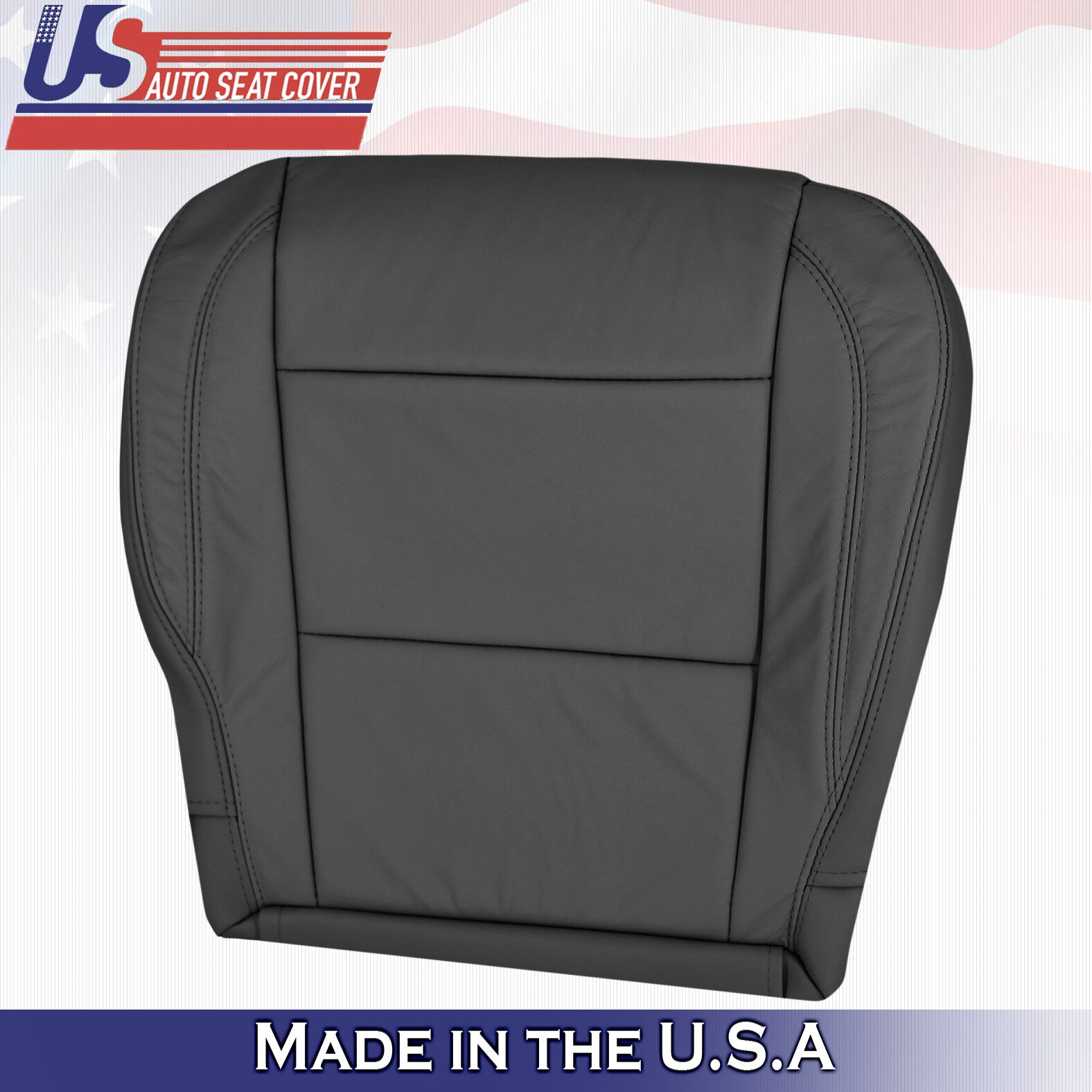 2004 - 2010 For Infinity QX56 Passenger Side Bottom Leather Seat Cover in Black