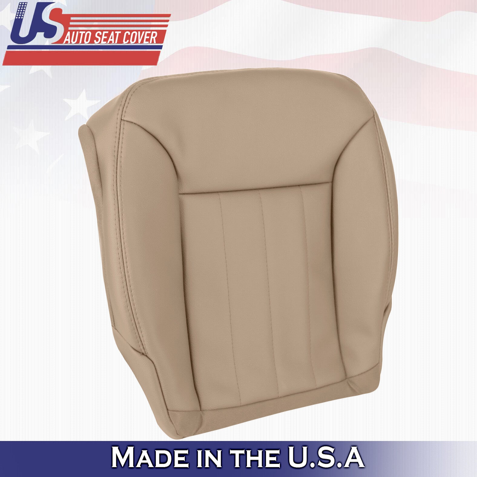 2006 2007 2008 Mercedes Benz ML320 Driver Passenger 2x Bottom Leather Covers Tan