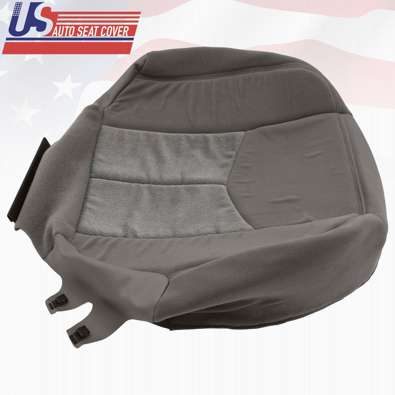 2003 2004 GMC Yukon SLE SLT Driver Bottom Replacement Fabric Seat Cover Dk Gray