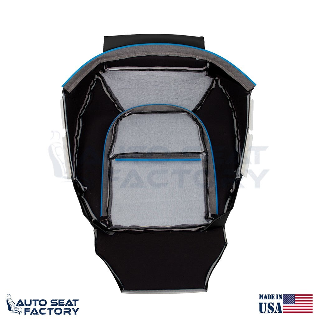 Replacement Fits 2007 - 2016 Volvo S80 PASSENGER Bottom Black Vinyl Seat Cover