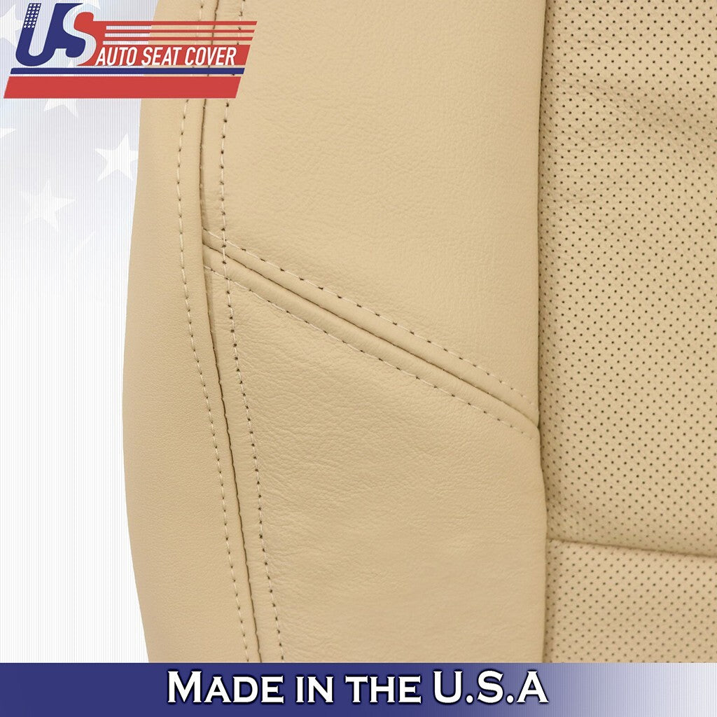 2009-2014 Fits Cadillac Escalade 2nd Row Bottom Set Leather Seat Cover Tan
