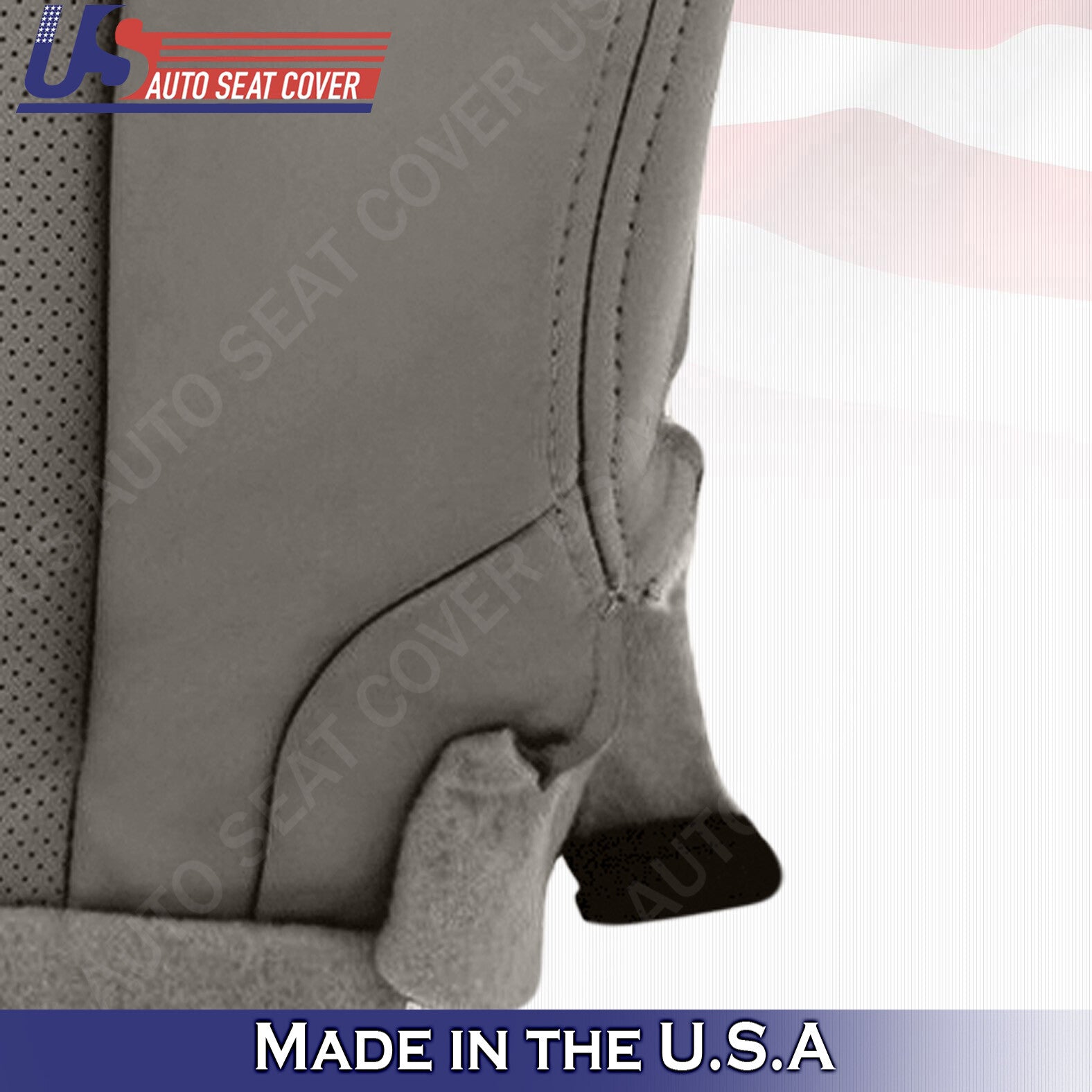 PASSENGER Bottom Leather Perforated Seat Cover GRAY For 2006 2007 Lexus GS350