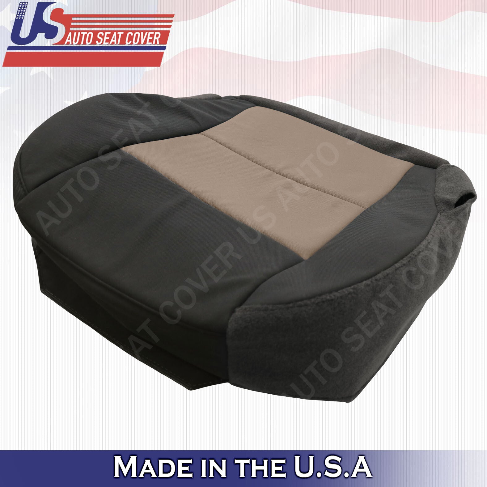 2003 to 2011 Ford Ranger XL Driver Passenger Bottoms Cloth Cover 2tone Black Tan