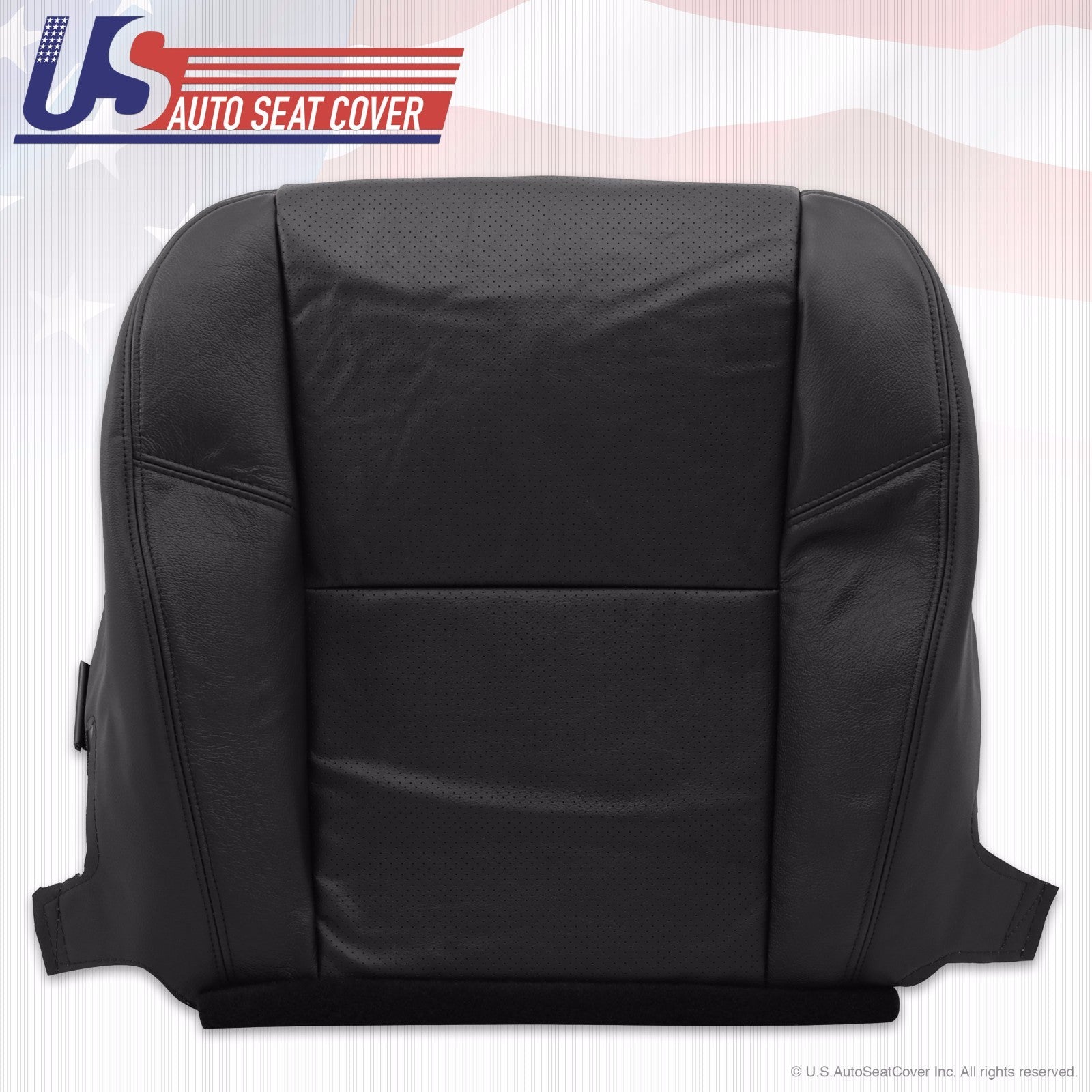 2012 2013 2014 Chevy Silverado 1500 DRIVER Bottom Cover PERFORATED LEATHER BLACK