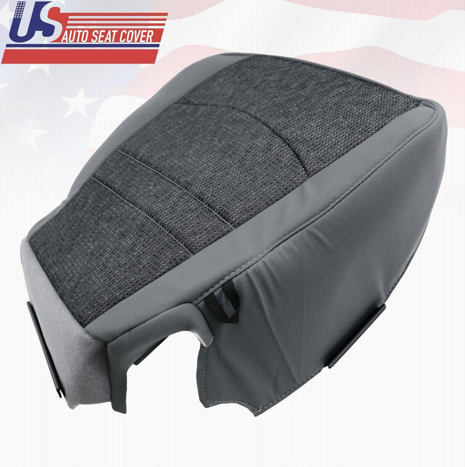 2016 2017 2018 For Dodge Ram 3500 SLT Driver Side Bottom Cloth Seat Cover Gray